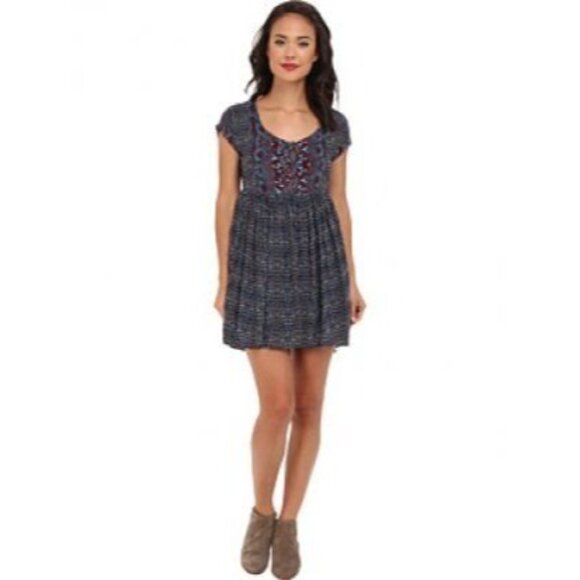 Free People Sundown Babydoll Dress Medium - Picture 2 of 8